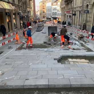 Dalles flammées, épaisseur 20 cm, 30 cm et 40 cm